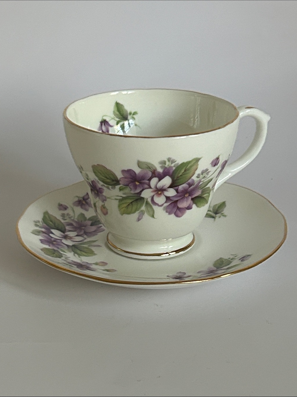 Vintage Duchess Bone China Teacup And Saucer Set Tivoli Pattern